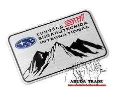 Табличка. Subaru