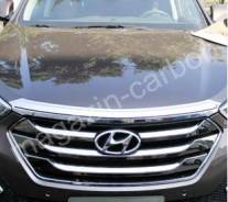 Дефлектор капота. Hyundai Santa Fe