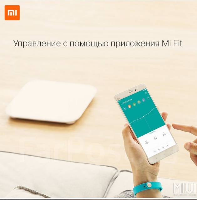 Умные весы Xiaomi Mi Smart Weight Scale Mi band Mi Fit Оригинал 100% ...