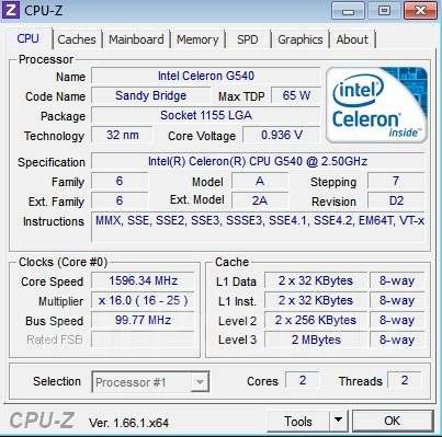 Драйвер Intel Celeron Cpu G540