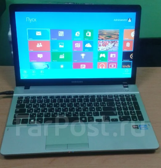 Samsung 300E5E. 25����, ��� 4 ��, ���� 500���, WiFi: 1, Bluetooth: 1, ����������� �� 3��. ����