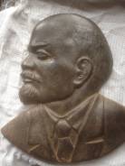 Барельеф Ленина чугун паровоз. Оригинал