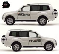 Комплект наклеек на передние двери Mitsubishi Pajero IV
