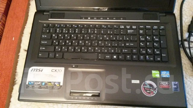 MSI CX70. 2,6����, ��� 4 ��, ���� 500���, WiFi: 1, Bluetooth: 1, ����������� �� 4��. ����