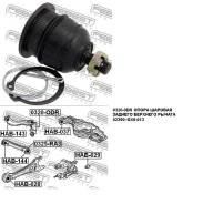 Шаровая опора. Honda: Shuttle, Accord, Odyssey, Accord Tourer, S-MX, Stepwgn Двигатели: F23A7, F22B8, F23A8, F22B9, F23Z1, F23A, F22Z3, F23A9, F22B6...