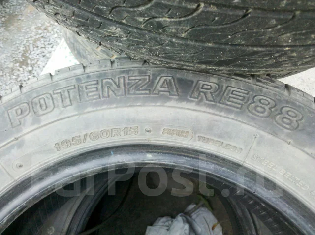 Bridgestone Potenza RE88. ������, 2001 ���, �/�, ����� 50 % ����