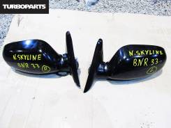 Зеркало заднего вида боковое. Nissan GT-R Nissan Skyline, ER33, ECR33, HR33, ENR33, BCNR33 Nissan Skyline GT-R, BCNR33 Двигатели: RB20E, RB25DE, RB25D...