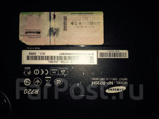Samsung R720. WiFi: 1, Bluetooth: 1 ����