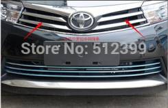 Молдинг решетки радиатора. Toyota Corolla