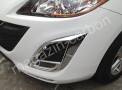 Накладка на фару. Mazda Axela, BL3FW, BL5FP, BL5FW, BLEAP, BLEAW, BLEFP, BLEFW, BLFFP, BLFFW Двигатели: L3VDT, LFVDS, LFVE, PEVPS, ZYVE