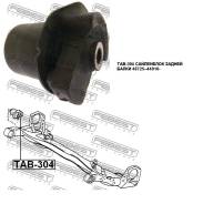 Сайлентблок. Toyota Ipsum, SXM10, SXM15, CXM10 Toyota Sienna, MCL10 Toyota Gaia, SXM10, CXM10, ACM10, ACM15, SXM15, ACM10G Toyota Picnic, SXM10, CXM10...