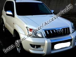 Накладка на фару. Toyota Land Cruiser Prado, RZJ120W, KDJ120W, KDJ121W, VZJ121W, VZJ120W, VZJ125W, TRJ120W, GRJ120W, KDJ125W, GRJ121W, RZJ125W, TRJ125...
