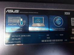 Asus X55. 2,4����, ��� 6 ��, ���� 500���, ����������� �� 4��.