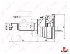 Шрус подвески. Mitsubishi: Mirage, Bravo, Lancer, Galant, Eterna Sigma, Galant Sigma, Chariot Hyundai Elantra Hyundai Sonata