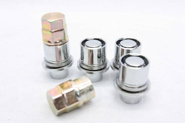 Комплект секреток 4шт. + 2 ключа M12-1.5 Серебро [60005], новый, в ...