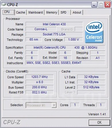 Intel Celeron M 430 ����