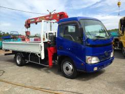 Hino Dutro. Манипулятор без пробега по РФ. Таможенный ПТС. На рессорах., 4 009 куб. см., 3 000 кг.