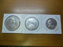 3 серебряные монеты Германской империи 1913г., Пруссия, Вильгельм II