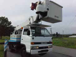 Isuzu Elf. Автовышка, 3 600 куб. см., 16 м.