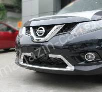 Накладка на бампер. Nissan X-Trail