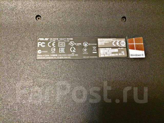 Asus X551MA. 3����, ���� 750���, WiFi: 1, Bluetooth: 1 ����