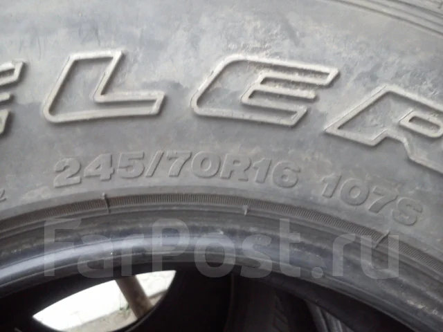 Bridgestone Dueler A/T 694. ������, 2008 ���, �/�, ����� 70 % ����