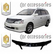 Дефлектор капота Toyota Gaia, M10-M15, 1998-2004 черный