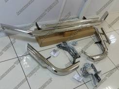 Защита бампера. Toyota Land Cruiser Prado, GDJ150W, GRJ150L, GDJ151W, KDJ150L, GRJ150W, GRJ151W, TRJ150W Двигатели: 1GRFE, 1GDFTV, 2TRFE, 1KDFTV