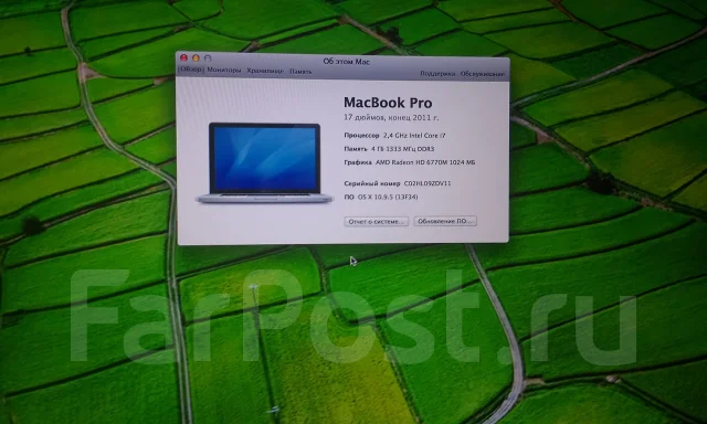 Apple MacBook Pro 17 2011 Late MD311. 2,4����, ��� 4 ��, ���� 1 000���, WiFi: 1, Bluetooth: 1, ����������� �� 5��. ����