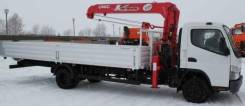 Mitsubishi Fuso. Бортовой с КМУ UNIC URV374 на шасси Mitsubishi FUSO, 4 900 куб. см., 3 000 кг., 10 м.
