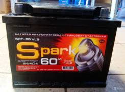 Spark. 60 А.ч., Прямая (правое), производство Россия