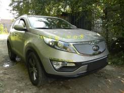 Молдинг решетки радиатора. Kia Sportage