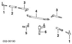 Наконечник рулевой. Lincoln Navigator Ford Expedition Двигатели: LINCOLN, INTECH, FORD, TRITON. Под заказ