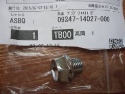 Сливная пробка масляного поддона ДВС Suzuki 09247-14027. Suzuki: Wagon R Wide, Cervo, Esteem, Lapin, Kei, Wagon R Plus, Cultus Crescent, Wagon R, Escu...