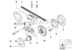 Цепь ГРМ. BMW: Z3, 5-Series, 3-Series, 7-Series, X5, X3 Двигатели: M54B22, M54B25, M54B30, M54