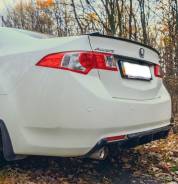 Накладка диффузор на задний бампер (ABS пластик) Honda Accord 8 Acura. Honda Accord, CU2 Acura TSX