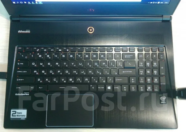 MSI GS60. ��� 8 ��, ���� 1 000���, WiFi: 1, Bluetooth: 1 ����
