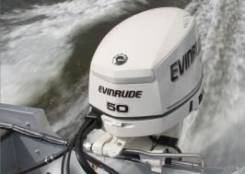 Evinrude. 50,00 л.с., 2х тактный, бензин, нога L (508 мм), Год: 2014 год