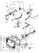 Помпа водяная. Mazda: Bongo, Bongo Brawny, Ford Spectron, J100, Eunos Cargo, J80