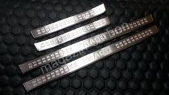 Накладка на порог. Toyota Land Cruiser Prado, TRJ125, TRJ12, GDJ150W, GDJ151W, TRJ150, TRJ120, KDJ150L, GRJ150W, TRJ120W, GRJ151W, TRJ150W, GDJ150L, G...