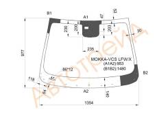 Стекло лобовое в клей OPEL MOKKA 12-