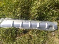 Накладка на бампер. Toyota Land Cruiser Prado, GRJ120, GRJ121, GRJ120W, GRJ121W