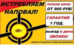 Уничтожение тараканов (клопы, блохи и. т. д)новая услуга Барьер!