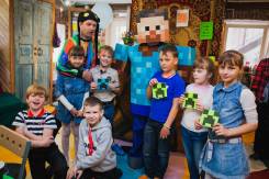 Праздник в стиле Minecraft