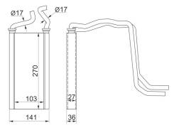 Радиатор отопителя. Lexus: GS300, GS430, RX300, GS400, SC430 Toyota: Harrier, Crown Majesta, Aristo, Crown, Soarer Двигатели: 3UZFE, 1UZFE, 2JZGE, 1MZ...
