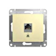 РОЗЕТКА компьютерная RJ45 кат.5Е, БЕЖЕВЫЙ, GLOSSA