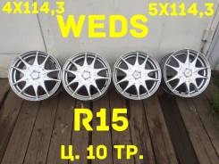 Weds. 6.5x15", 4x114.30, 5x114.30, ET53, ЦО 70,0 мм.