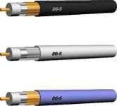 Кабель антенный RG-6, (белый, черный).