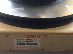 Диск тормозной. Toyota: Hilux Surf, 4Runner, GX470, Land Cruiser, Land Cruiser Prado, Sequoia, FJ Cruiser Двигатели: 2TRFE, 5VZFE, 3RZFE, 1KDFTV, 1GRF...