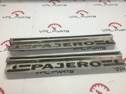 Накладка на порог. Mitsubishi Pajero, V75W